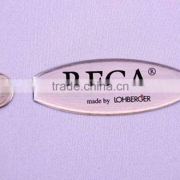 irregular shapes glossy silver domed sticker (M-EP304)