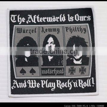 Hot High Quanlity Figure Woven Patch in Clothing