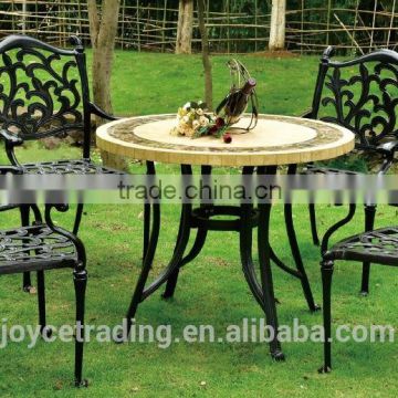 home use table and chair from cast aluminum