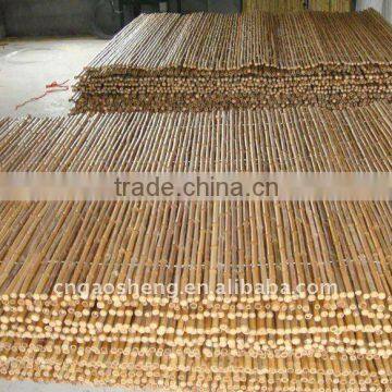 carbonized rolled fence