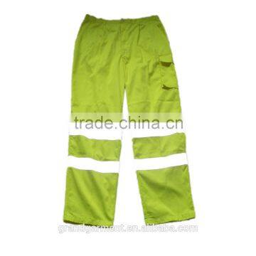 High Quality Safety Workwear fluorescence Pants with Reflective Tapes