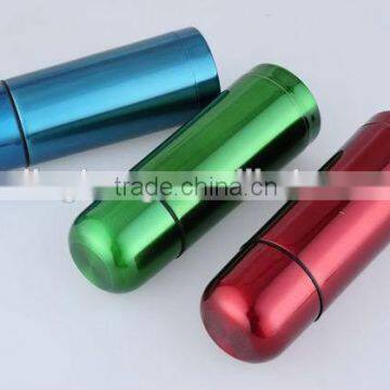 new design colorful double lids stainless steel bullet-shaped vacuum flask for 350ML 500ML 750ML 1000ML