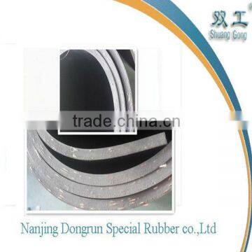 four cloth insertion black rubber sheets