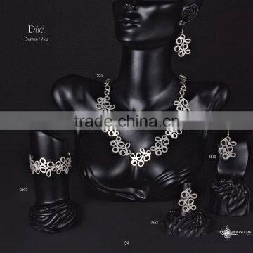 Antique turkish style silver plated bracelet Dud 2553
