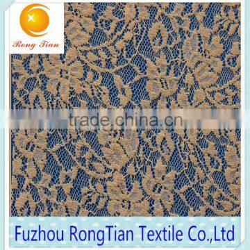 French fashion elastic lace fabric for knitted underwear material