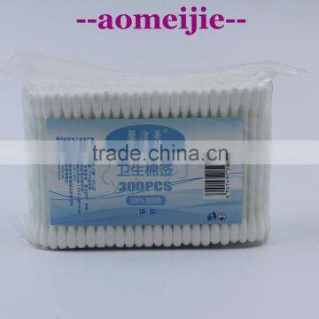 wood or plastic handle sterile cotton buds packing in opp bag pvc box