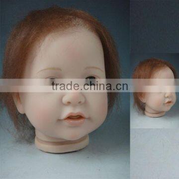 Vinyl baby doll heads silicone reborn doll kits