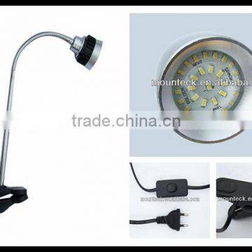 Eye Protection 3w Clip-on Led Clamp Light Mini Flexible Gooseneck Bedside Reading Light photo-2