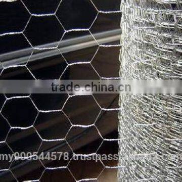 electro galvanized hexagonal wire netting chicken wire 0.4-1.2mm