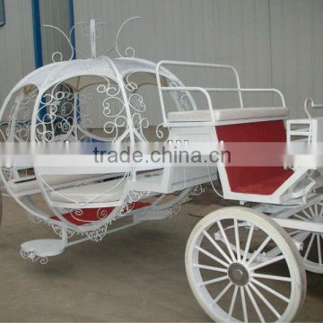 Romantic Cindella Wedding Horse carriage carts