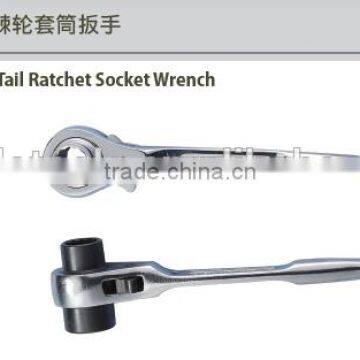 Special steel tools Series; Bent Tail Ratchet Socket Wrench ;High quality socket wrench; China Manufacturer;