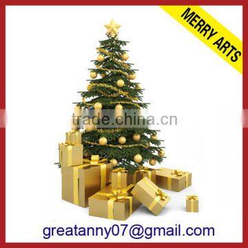 China supplier custom made pre decorated live christmas tree wholesale christmas decoration tree