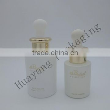 white glass bottle for oil golden cap new prochuct glass bottle