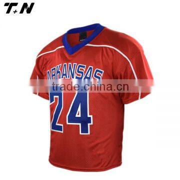 OEM Youth Reversible Mesh Breathable Lacrosse Jersey