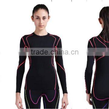 LADYS COMPRESSION LONG SLEEVE TOP WM-1434A