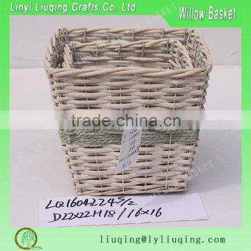 high quality rectangular wicker storage basket