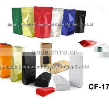 promotion stock coffee bag with zipper