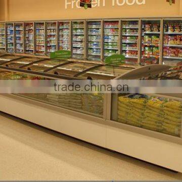 frozen food showcase display cabinet