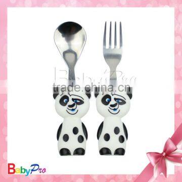 Cheap Goods From China Wholesale Quality Products Unique Design Baby Spoon and Fork Stainless Steel Fork and Spoon photo-2
