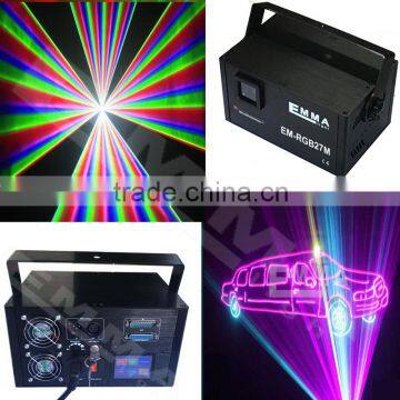 ILDA+DMX+ sd card+LCD touch screen 4000mW rgb dj laser lights for sale