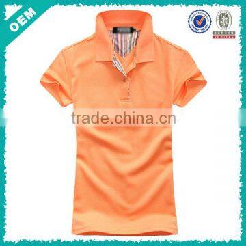 2014 Fashion Cotton T Shirts/Plain Shirts Made in China Manufacturer/Lady Orange Sport T Shirt (lyt010117)