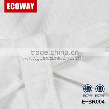 Wholesale Cheap White Breathable Bathroom Bathrobe Hotel Waffle Bathrobes photo-6