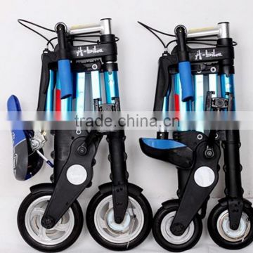 8'' and 10'' mini foldable electric A-bike /new pattern A-bike/ smallest folding A-bike