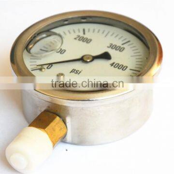 high quality oil pressure gauge Liquid filled pressure Gauge shockproof pressure gauge