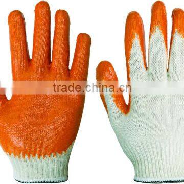 factory sales flat latex coated gloves