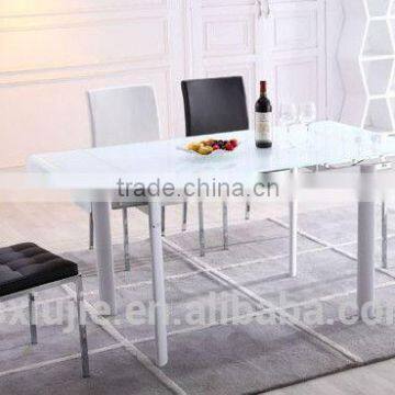 tempered white glass customizable coffee table L808D