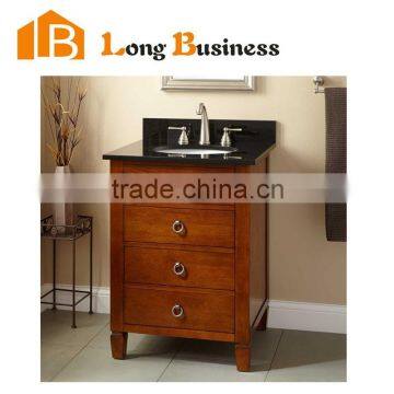 LB-LX2197 Modern wooden European lacquer bathroom vanity with side cabinet