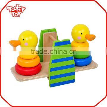 Kids Toy Kids Cute Duckling Tower Craft Wooden Balance Toy                        
                                                Quality Choice