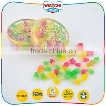 Low sweet funny double color animal shaped soft candy for family