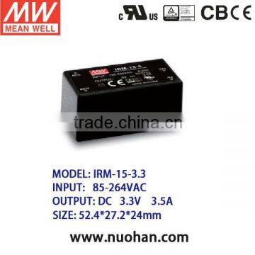 Mean well 15w 3.3v power supply/15W Single Output Encapsulated Type/15w switching power supplies