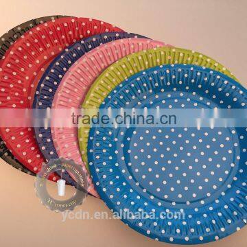 9 inch disposable party paper plate