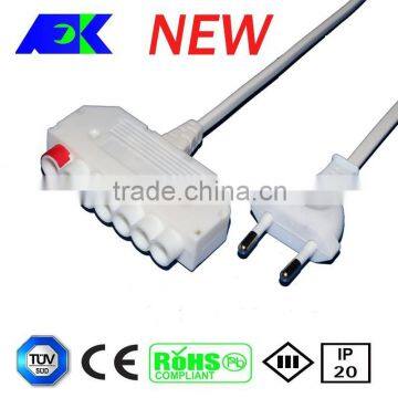 European Standard Hot Sell Euro Flat Plug in White With Euro Flat Socket 250V photo-3