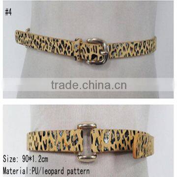 fashion popular ladies skin belts with pu leather