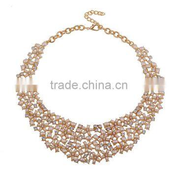 Fashion Foreign Trade exports Exaggerated costly temperament champagne pearl set auger pearl flower necklace