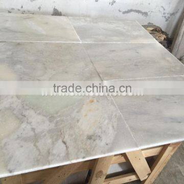 White Marble Leopard Tumbled Flooring Tiles From Turkey