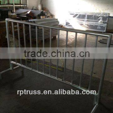 temporary aluminum fence barricade road barrier