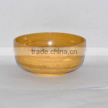 Spun bamboo bowl