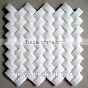 white color marble swimming pool mosaic