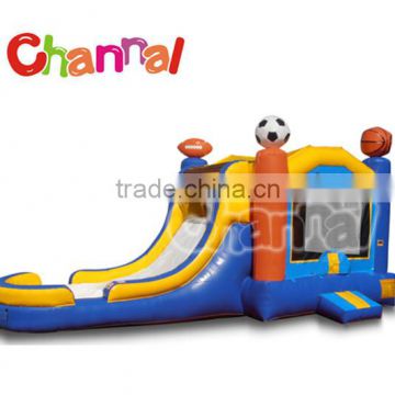 1000D vinyl 0.55mm PVC inflatable sports bouncy castle