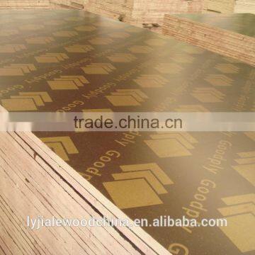 2 times hot press,poplar core, Melamine glue, 18mmX1220X2440, film faced plywood/marine plywood/construction plywood