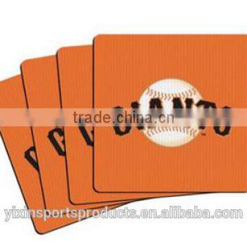 Rectangular shape neoprene coffee cup coasters mouse mat