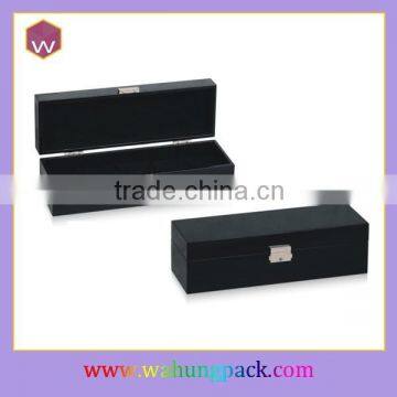 Custom High Black Lacquer Long watch gift box