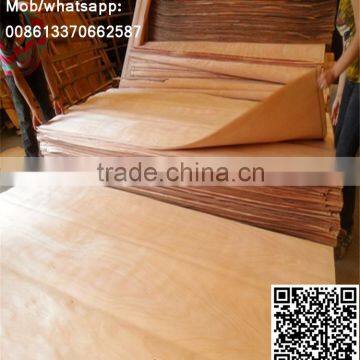 Natural Crown Cut Red Color Olive Wood Veneer