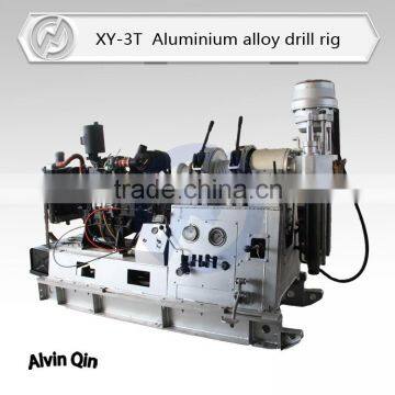 light weight aluminium alloy drilling rig XY-3T total weight 700kg,portable for hydro power, geological exploration