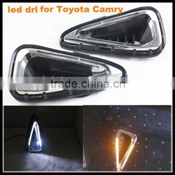 led daytime running light waterproof drl fog lamp day light kit auto driving external light led drl for Toyota Camry