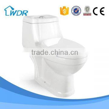 Ceramic washdown modern home wc one piece bathroom set toilet